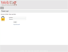Tablet Screenshot of client.webtag.in